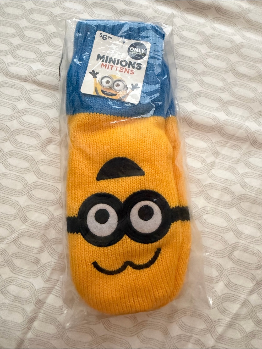 Minions Kids Mittens - Yellow and Blue Character Mittens